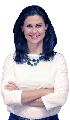 Smiling, confident woman with arms crossed